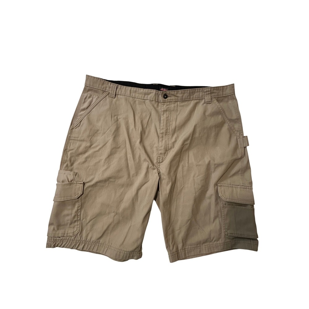 Dickies Men Khaki Cargo Shorts Size 44 Work Utility Durable Cotton‎ Polyester
